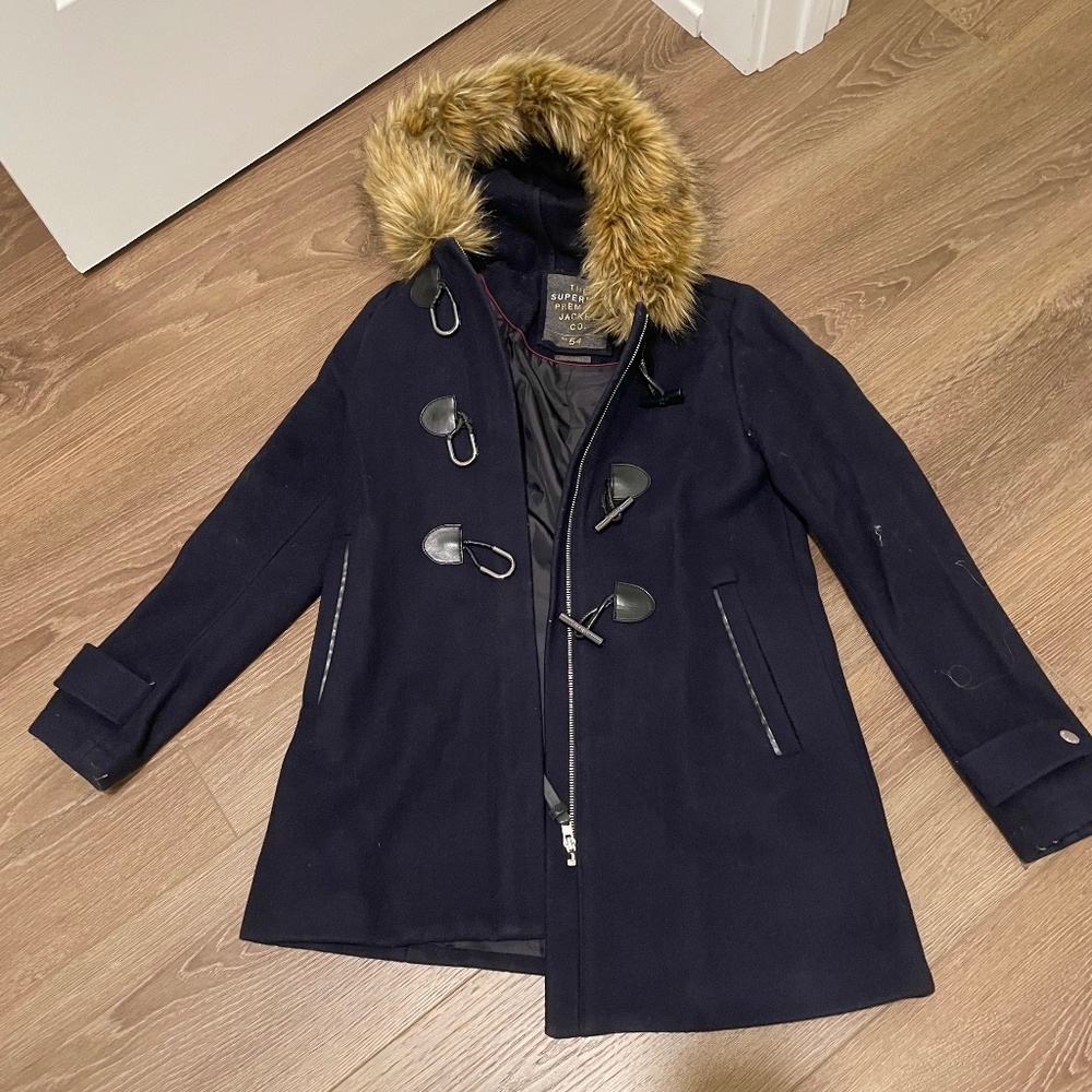 Like new Superdry wool duffel coat